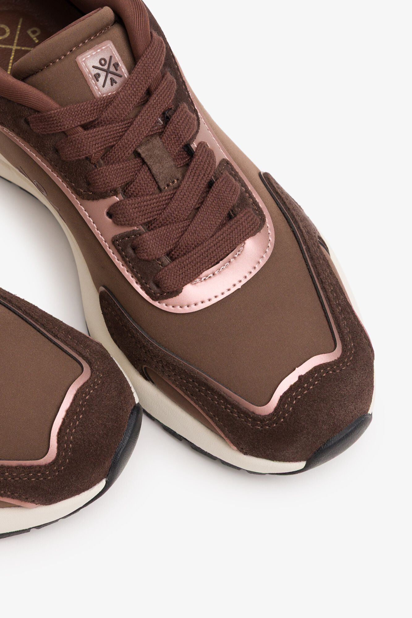 Popa Laminated Blake sneaker Dark brown