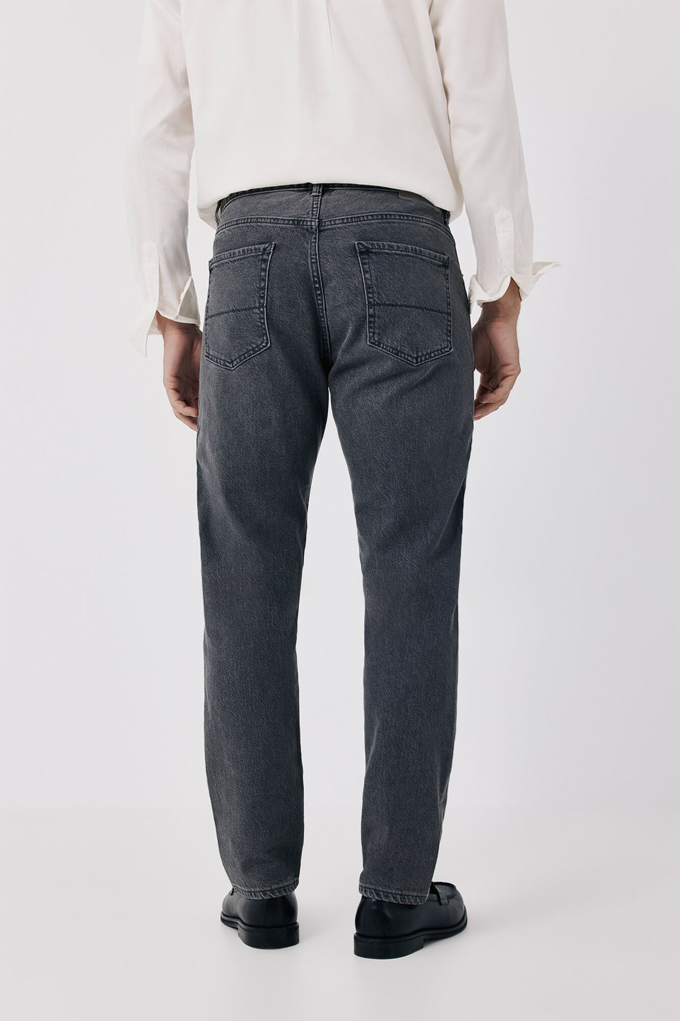 Cortefiel Slim fit jeans Black