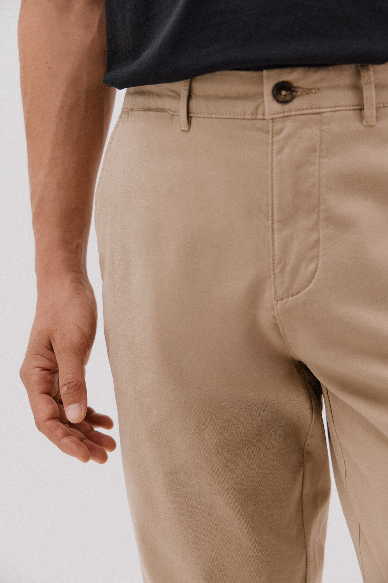 Cortefiel Regular fit chinos Beige