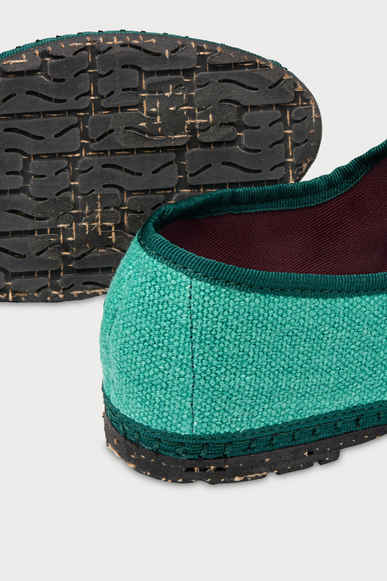 Flabelus Mercedita de lino Azul