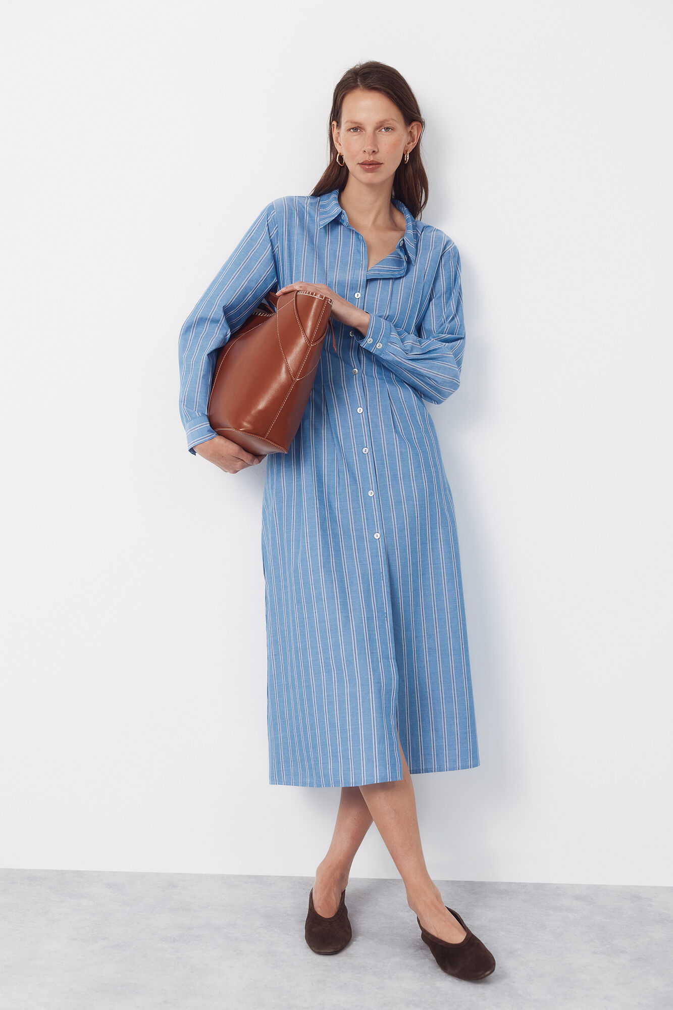 Cortefiel Striped shirt dress
