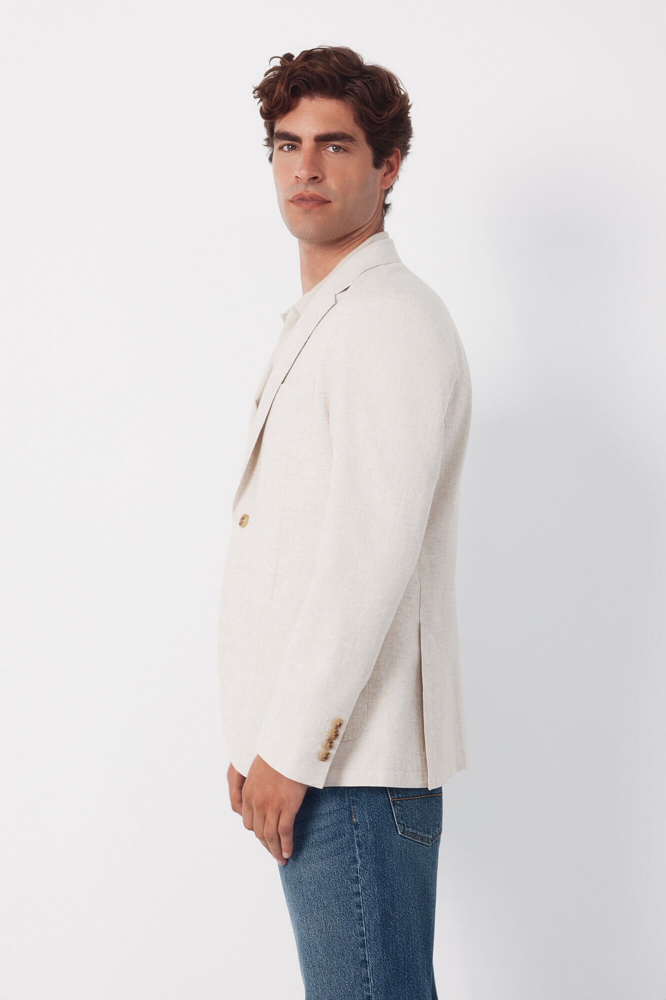 Cortefiel Linen blazer
