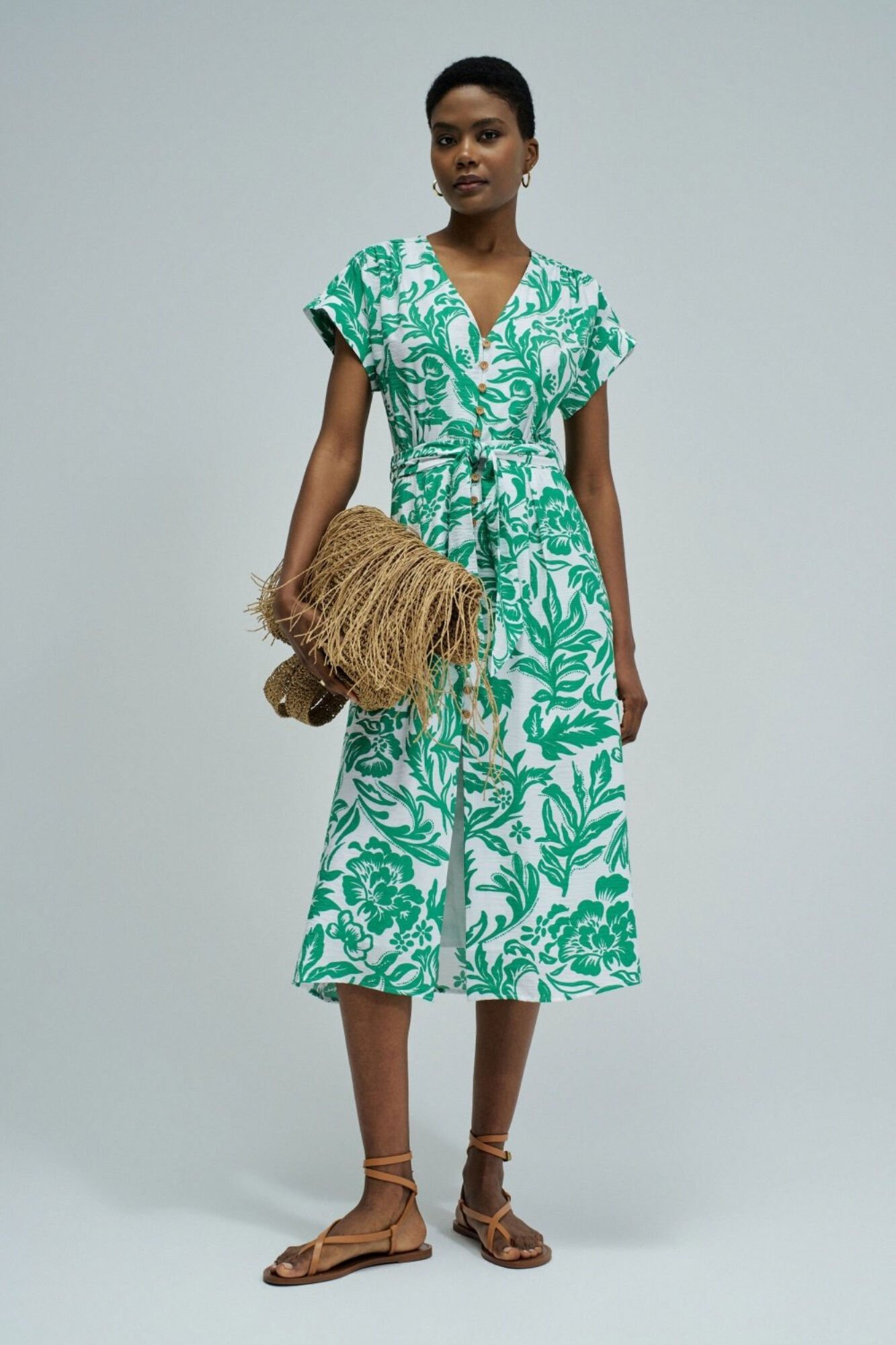 Salsa Jeans Floral print dress Green