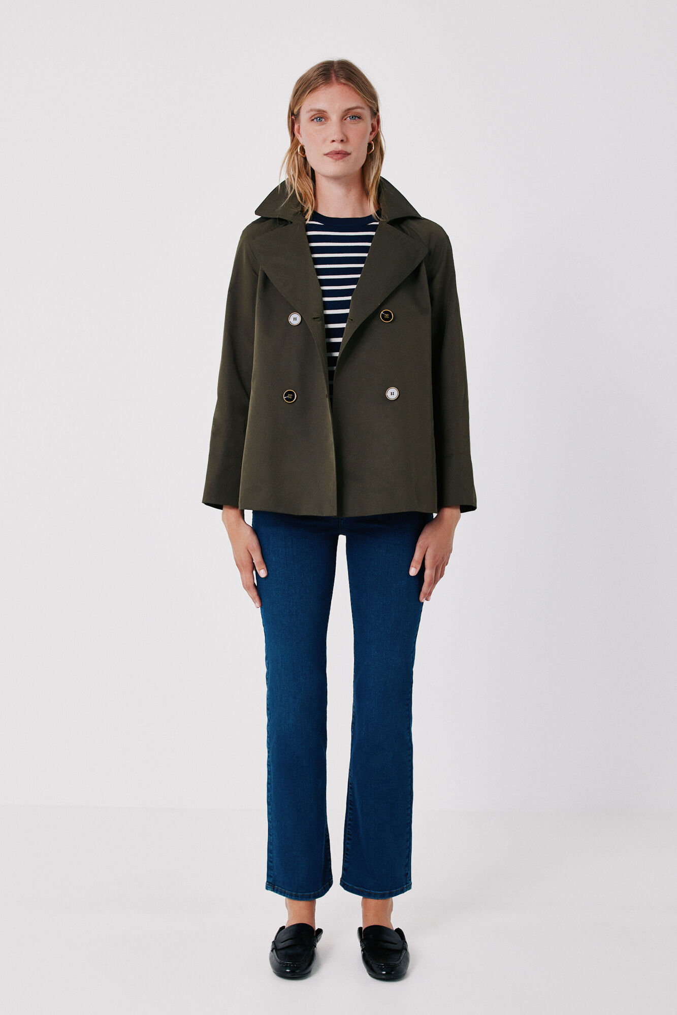 Cortefiel Short flared trench