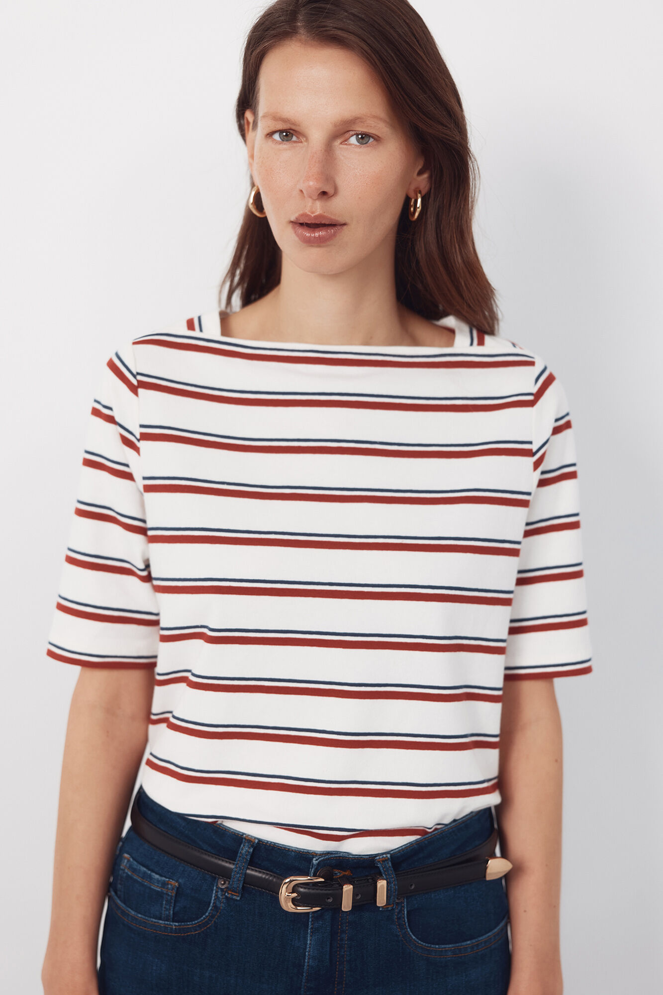 Cortefiel T-shirt decote &agrave; barco