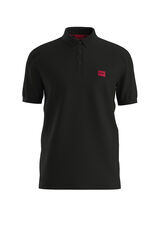 HUGO Polo de manga curta Preto