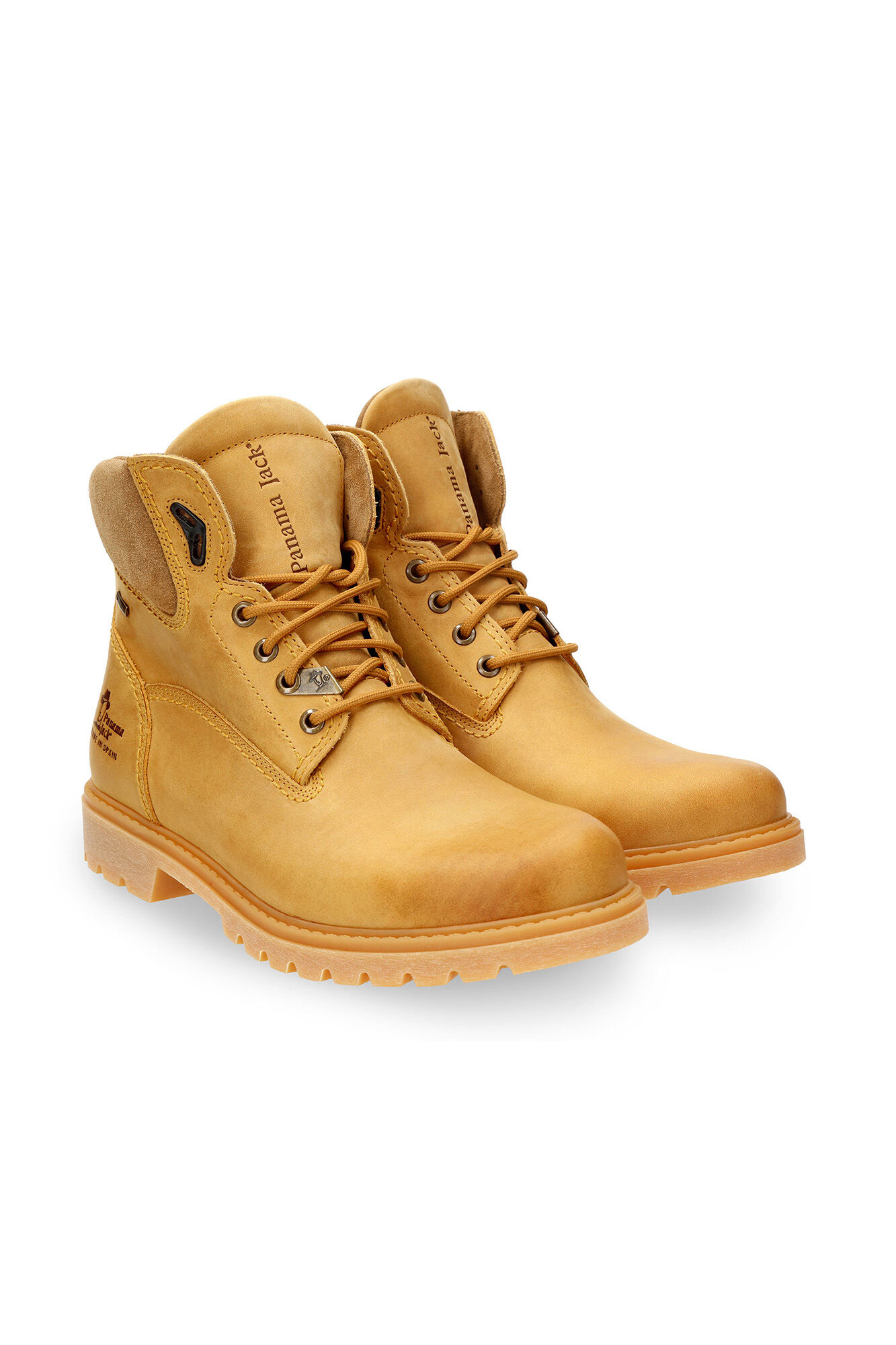 Panama Jack Botim de homem em pele napa Dourado