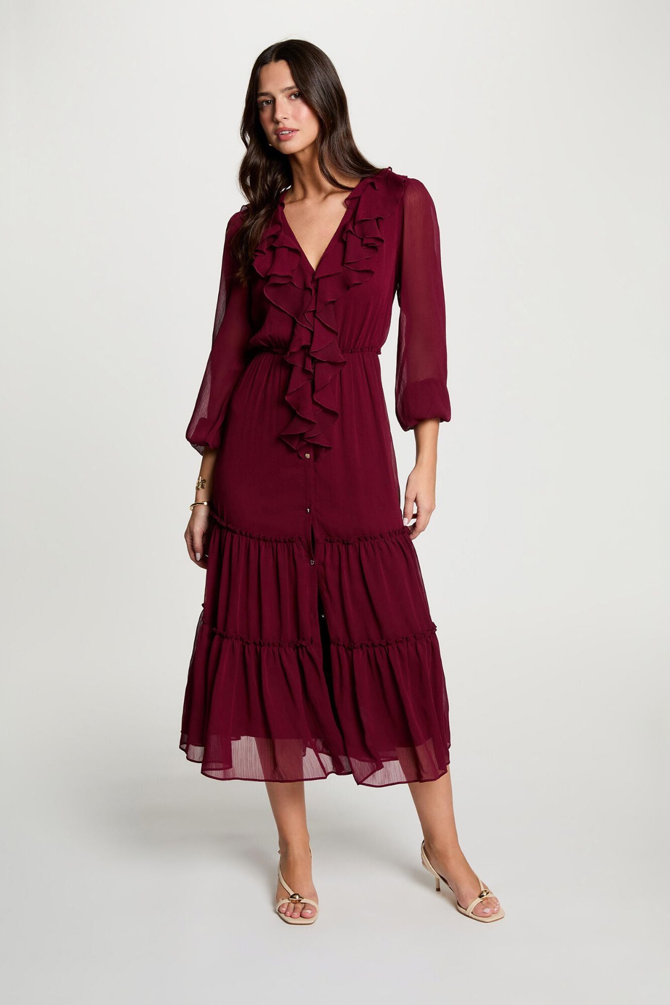 Morgan Vestido comprido fluido