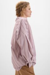 Cortefiel Multicoloured striped shirt Printed red