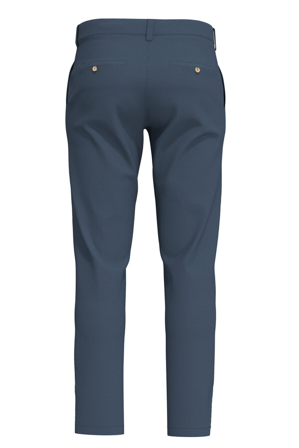 Cortefiel Pantalón chino clásico Slim Fit confeccionado con algodón orgánico Azul