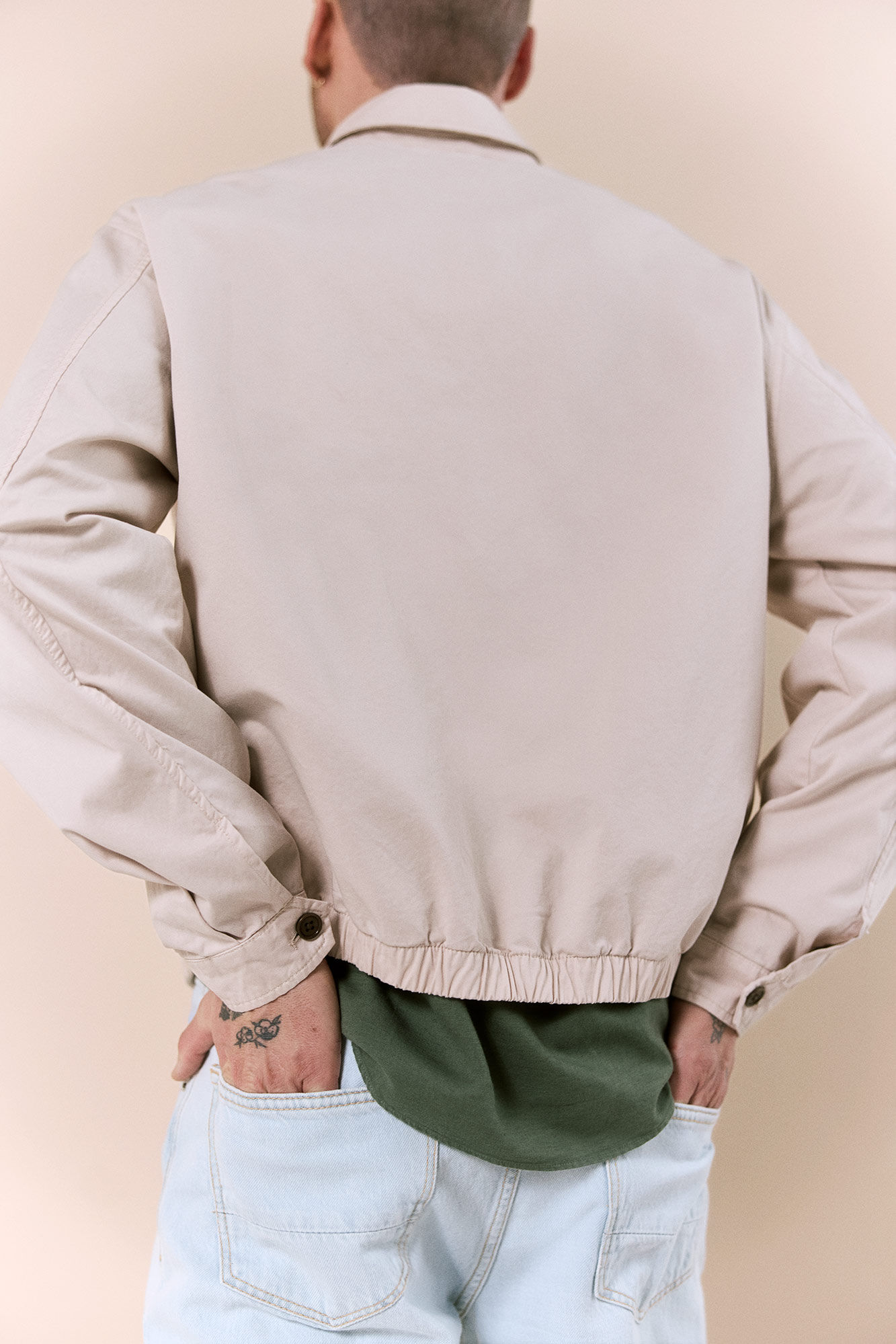 OOTO Cazadora ligera casual Beige