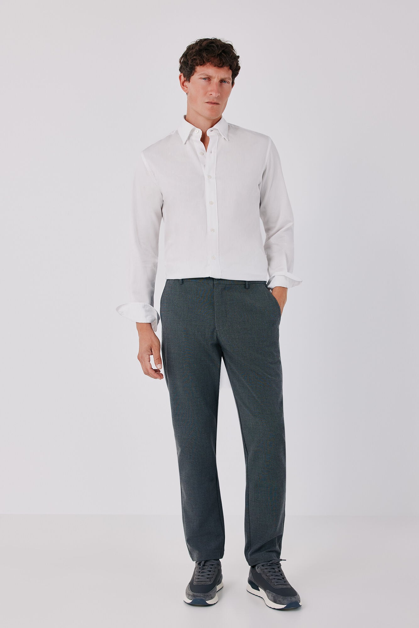 Cortefiel Cotton tencel shirt