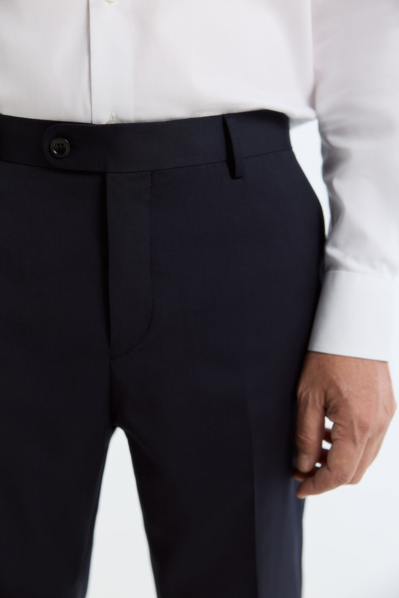Cortefiel Twill smart fabric blazer Navy