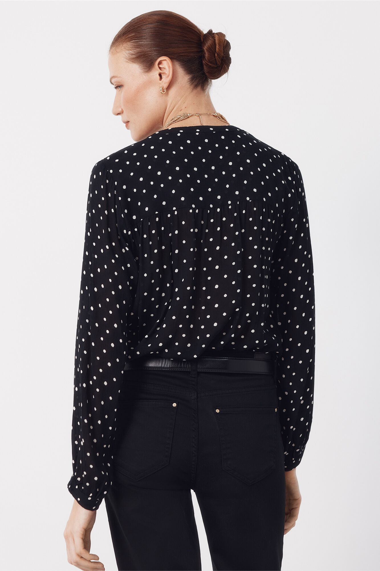 Cortefiel Blusa cuello redondo