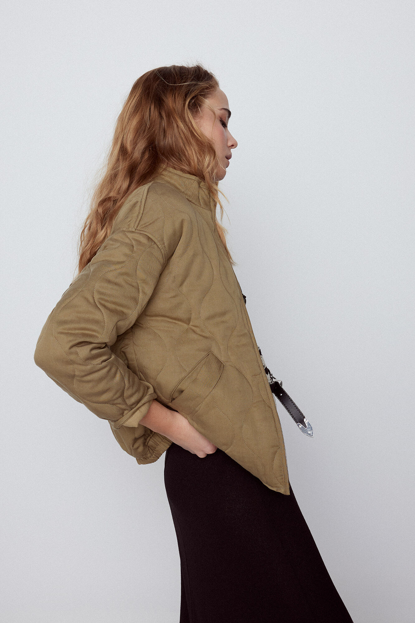 Slowlove Cazadora acolchada Kaki