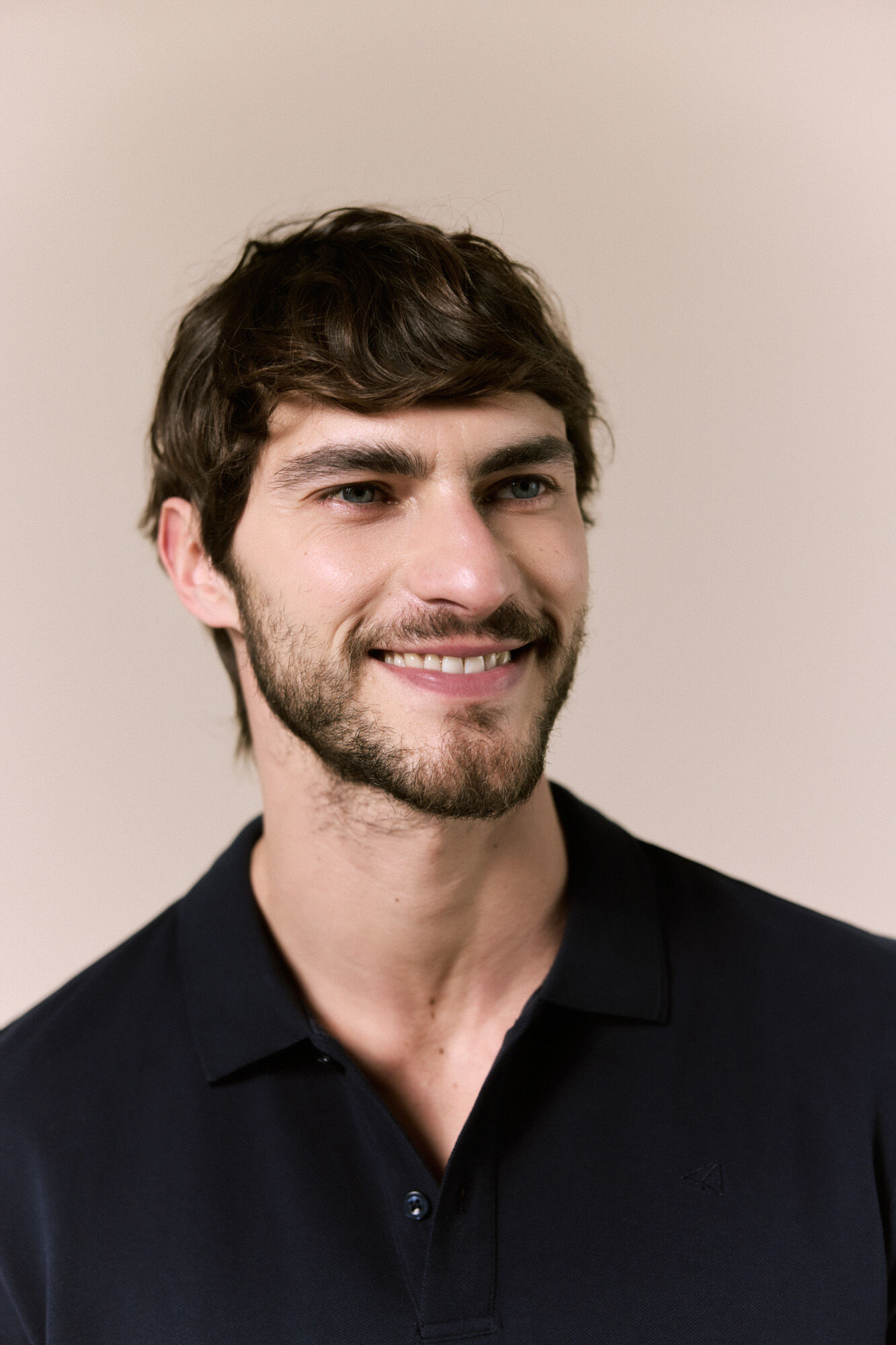 OOTO Polo b&aacute;sico em piqu&eacute; Azul