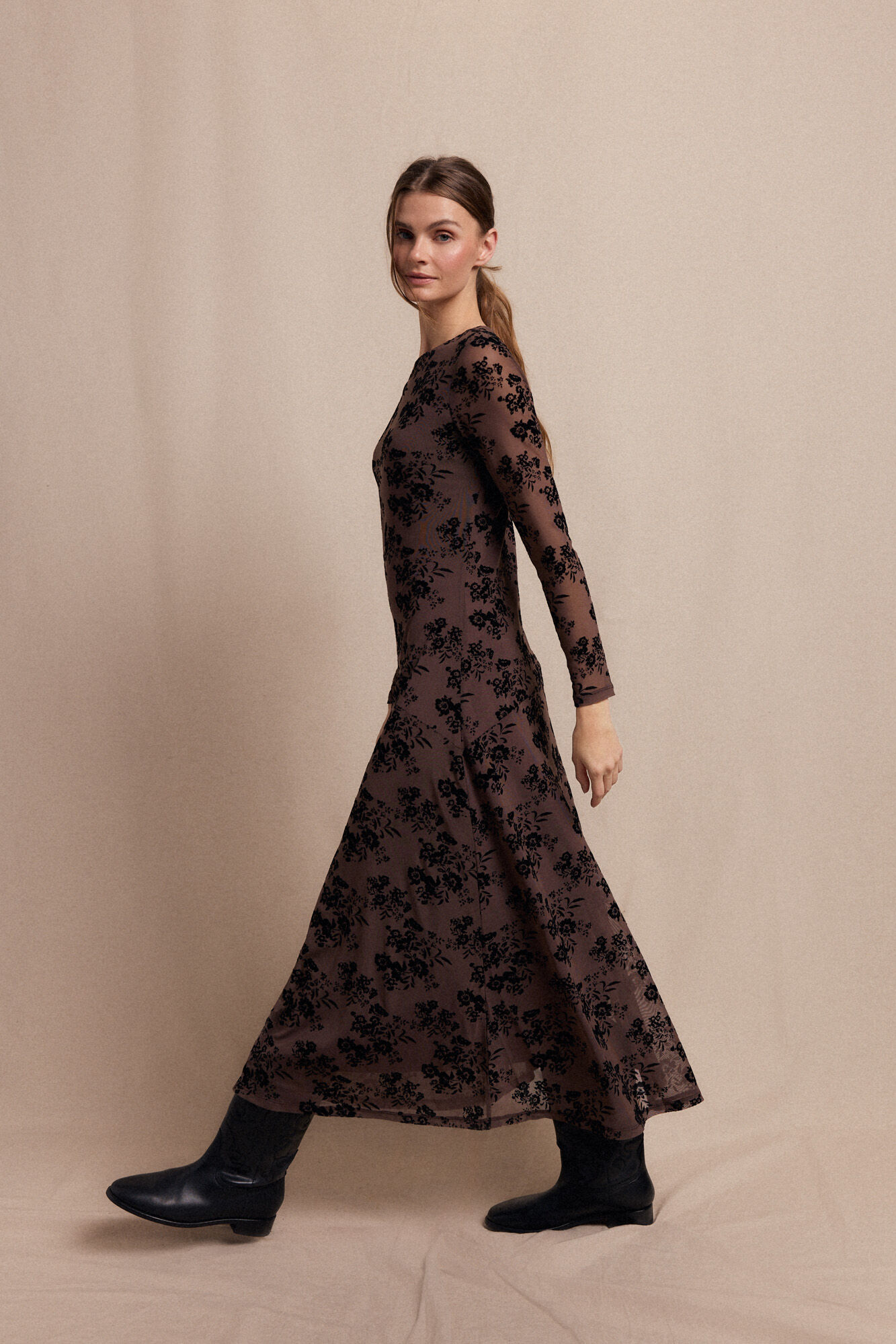 Slowlove Vestido devorado Multicolorido