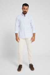 Silbon Camisa sport oxford classic stripe azul-claro Azul