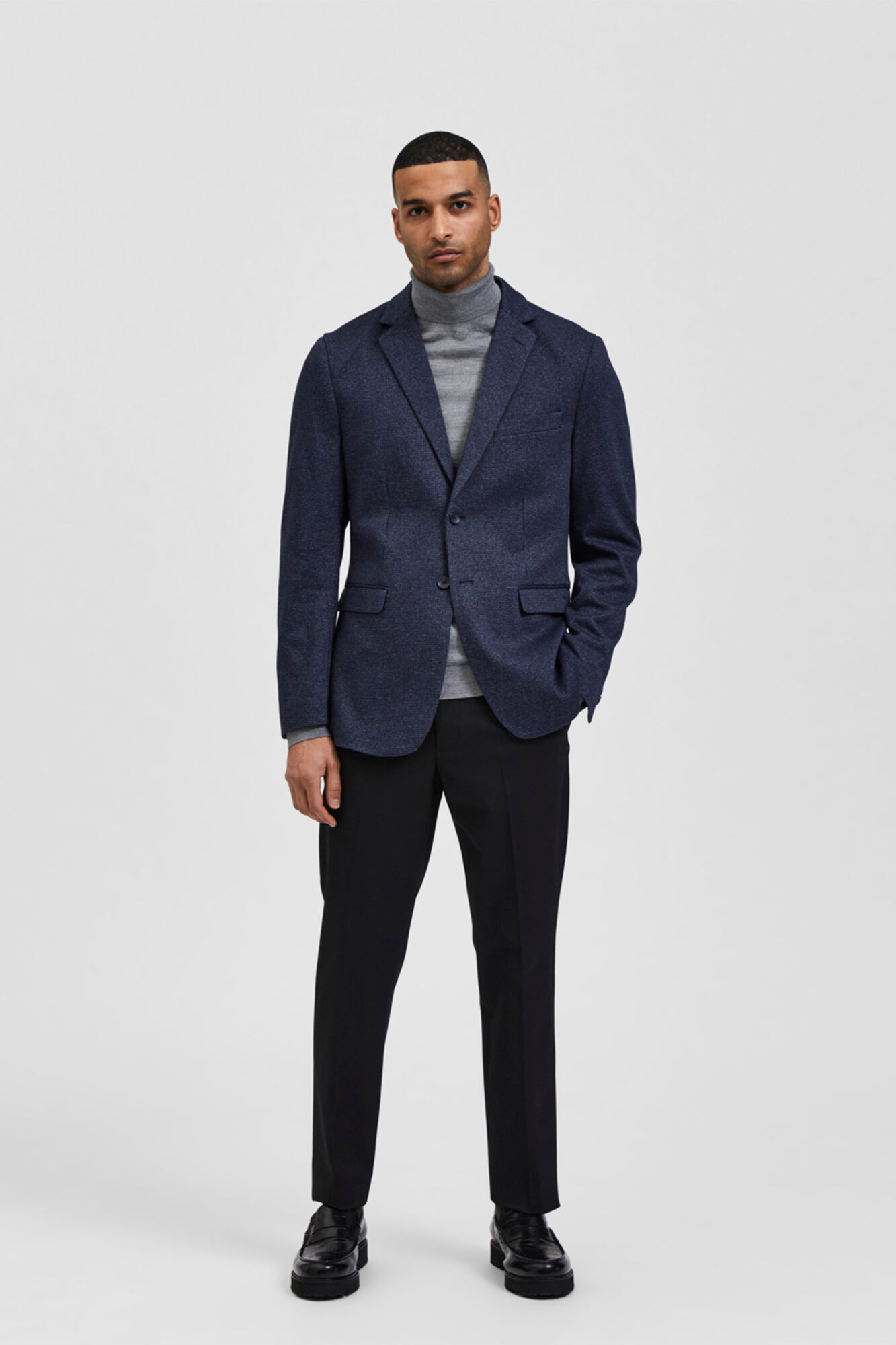 Selected Blazer de hombre Slim Fit Azul marino