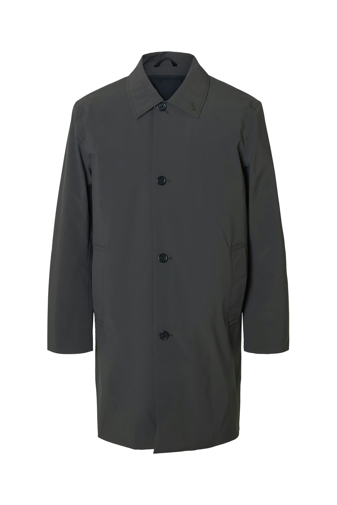 Selected Sobretudo t&eacute;cnica imperme&aacute;vel com colete remov&iacute;vel  Cinzento