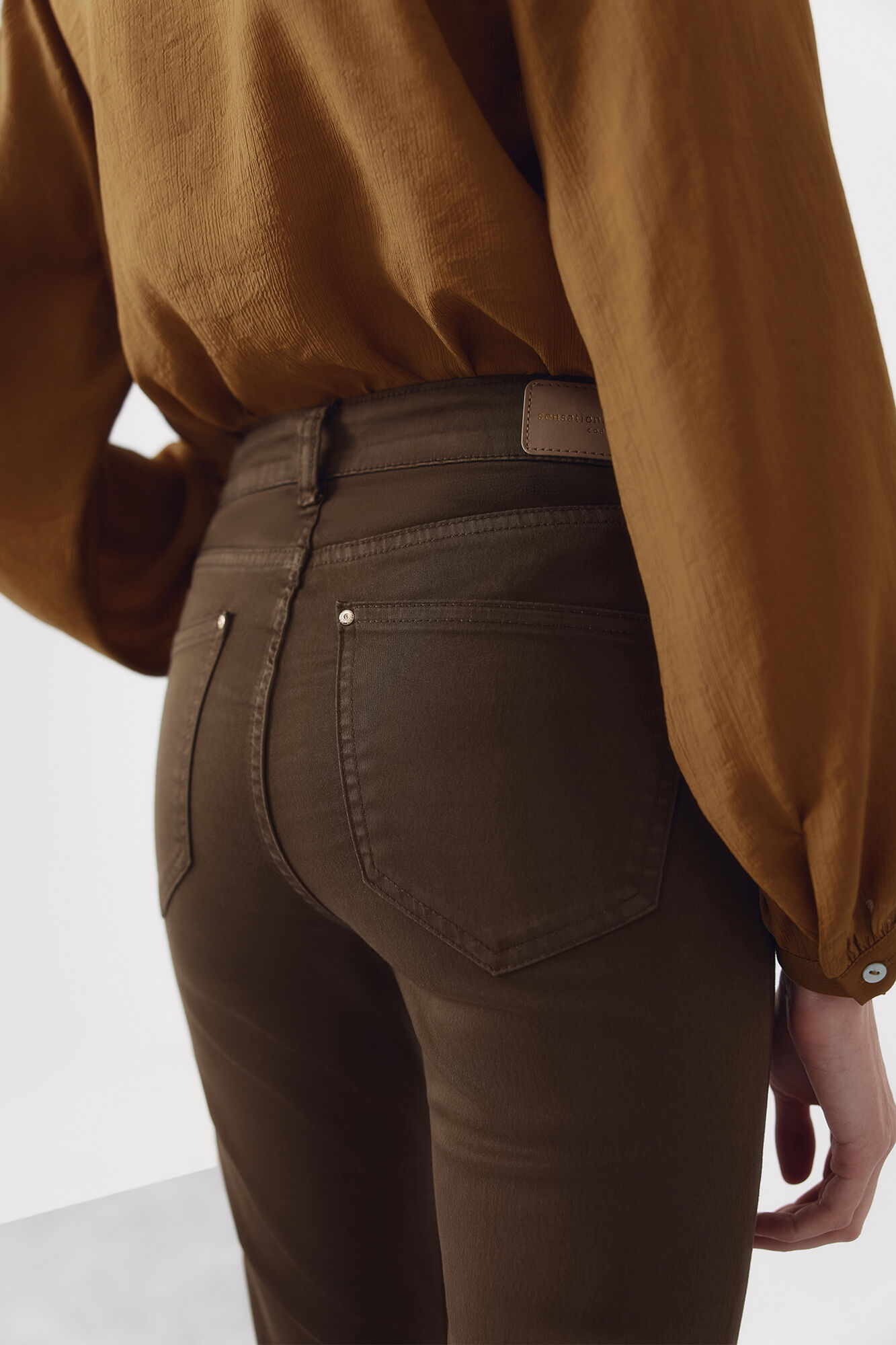 Cortefiel Jeans sensational color Kaki