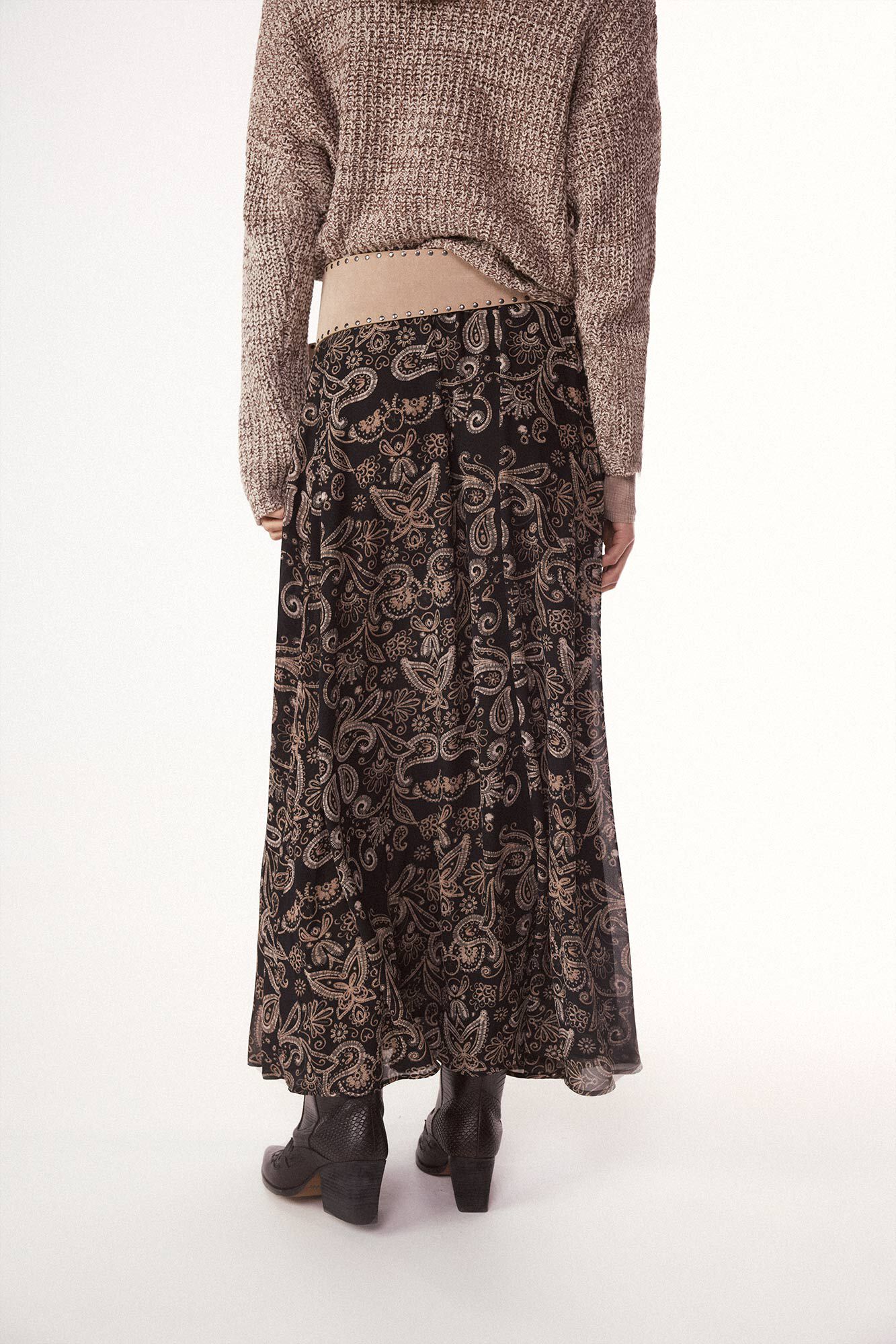 Slowlove Falda estampada con gomas Multicolor