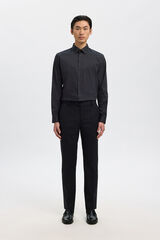 Selected Camisa Slim Fit de vestir Preto