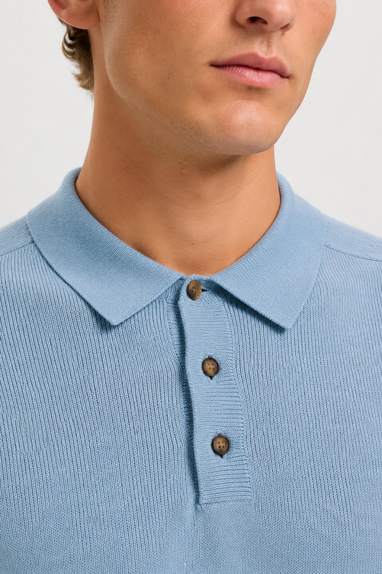 Selected Polo punto manga corta