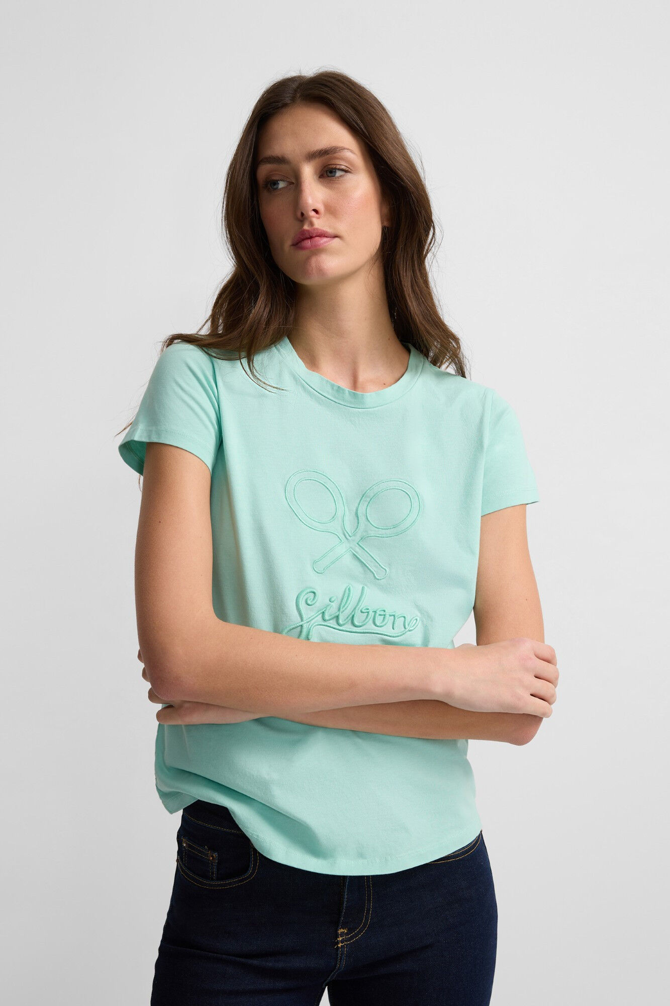 Silbon Camiseta cl&aacute;ssica Verde