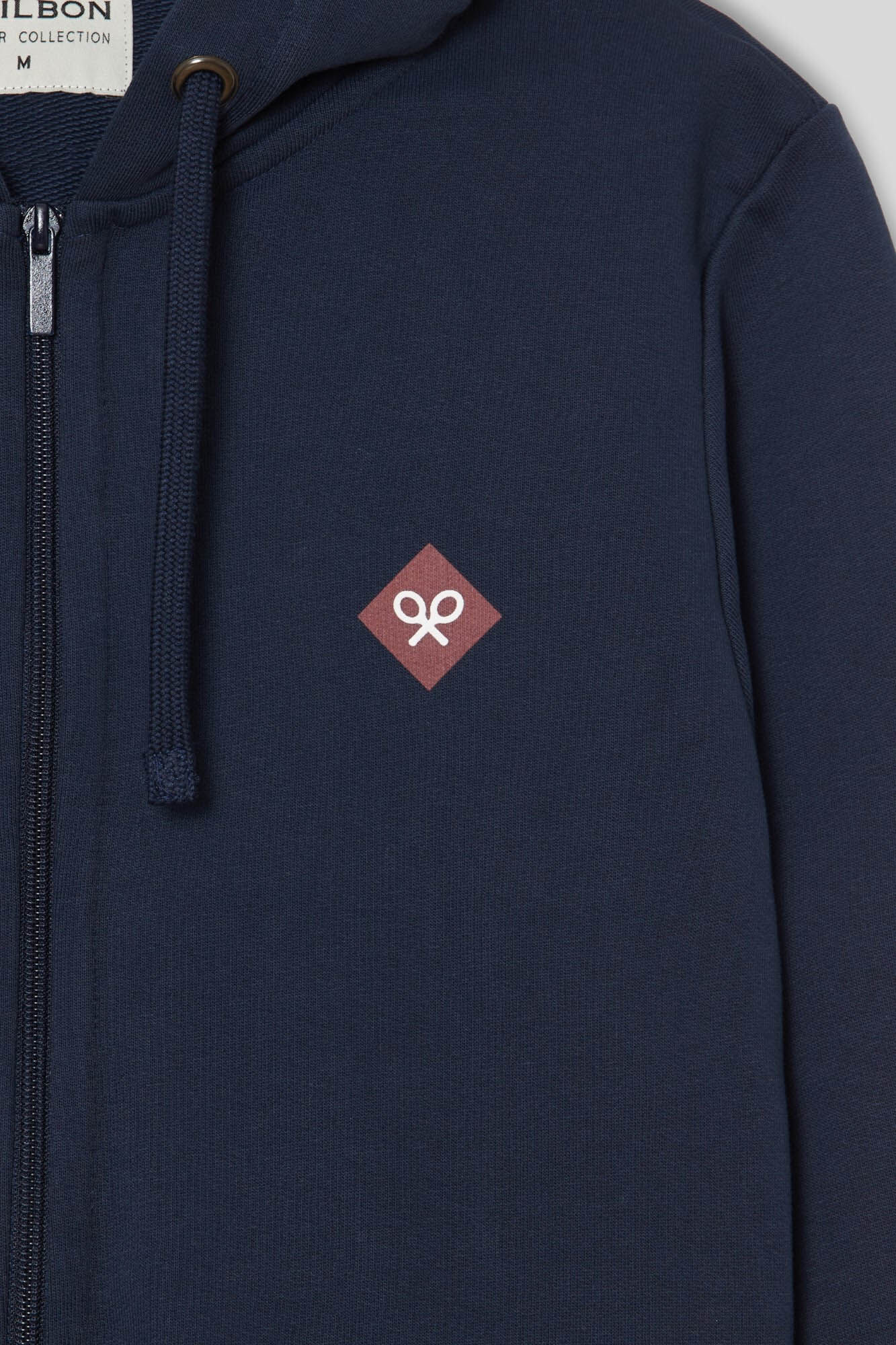 Silbon Sudadera cremallera capucha rombo azul marino Azul marino