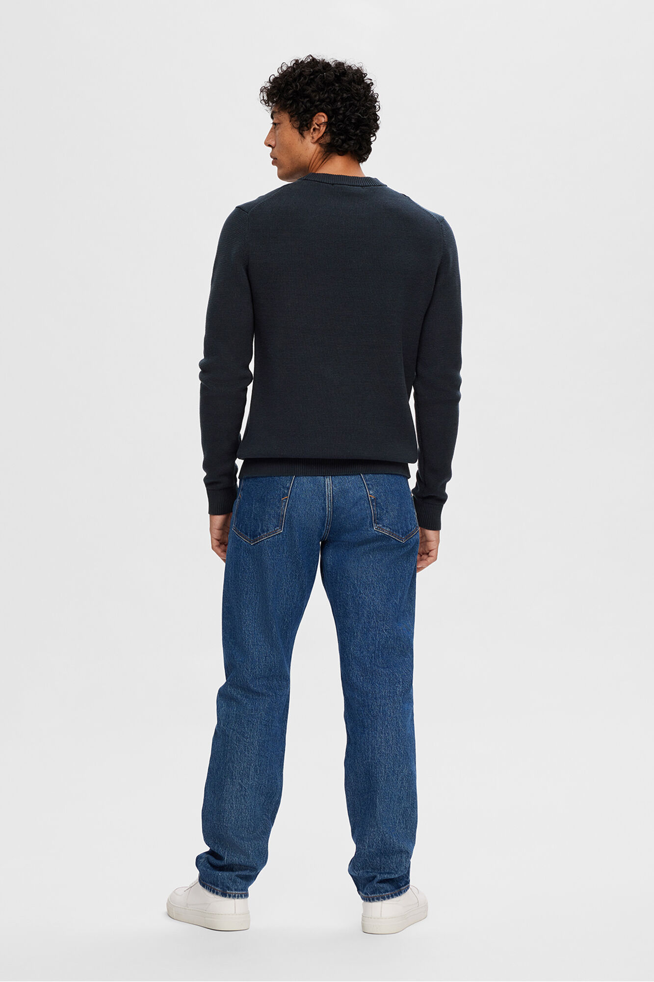 Selected Jersey estructura 100% algod&oacute;n org&aacute;nico. Negro