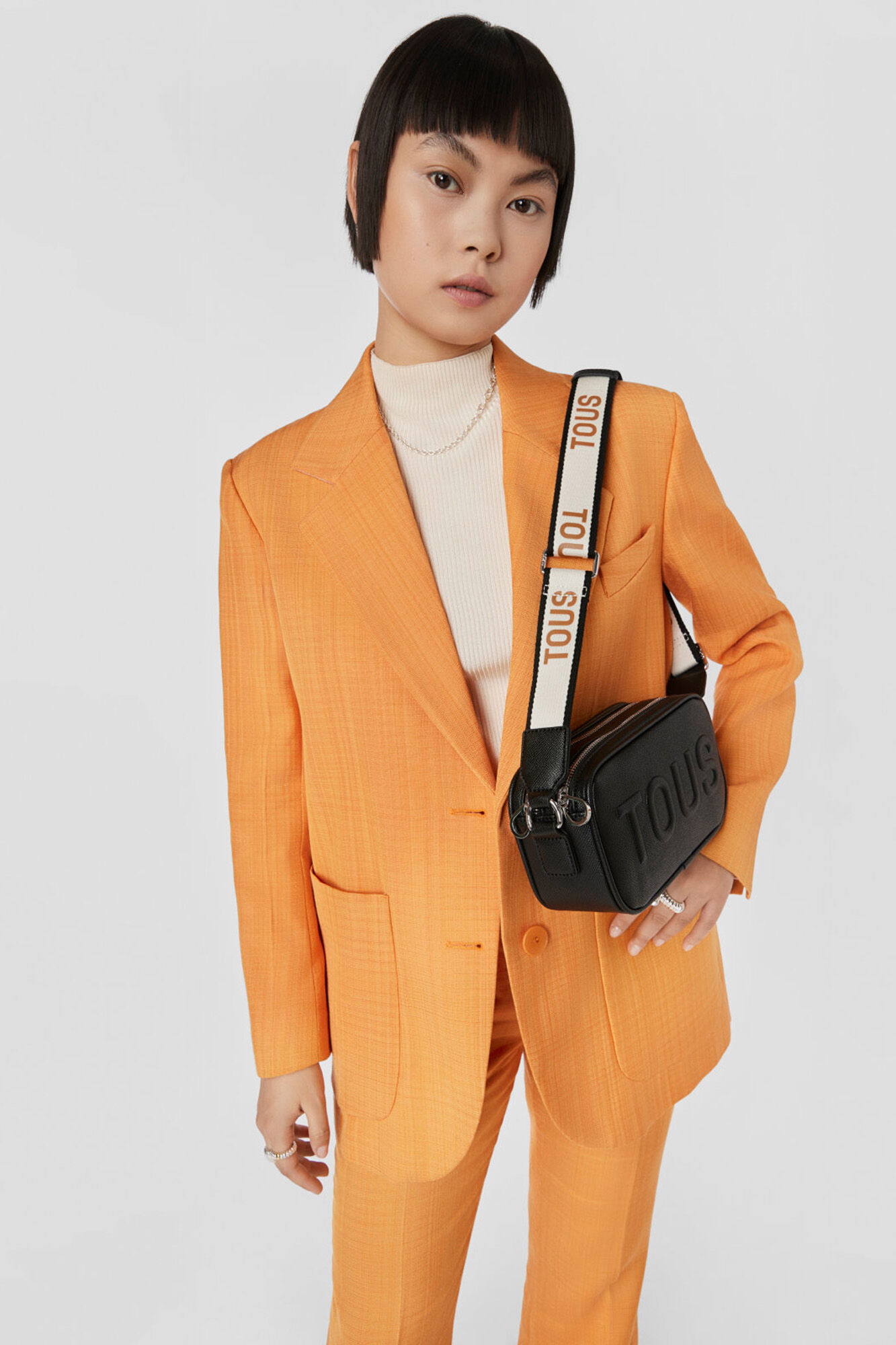 Tous La Rue black crossbody reporter bag Black