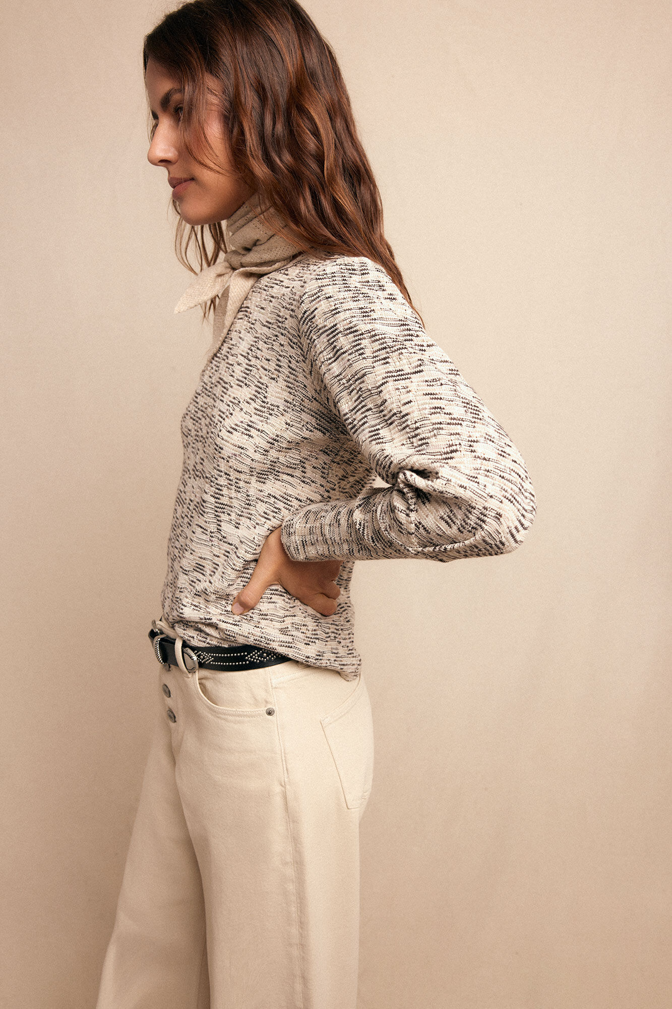 Slowlove Top estructura frunce Multicolorido