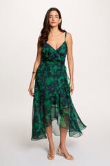 Morgan Vestido midi cruzado Multicolorido