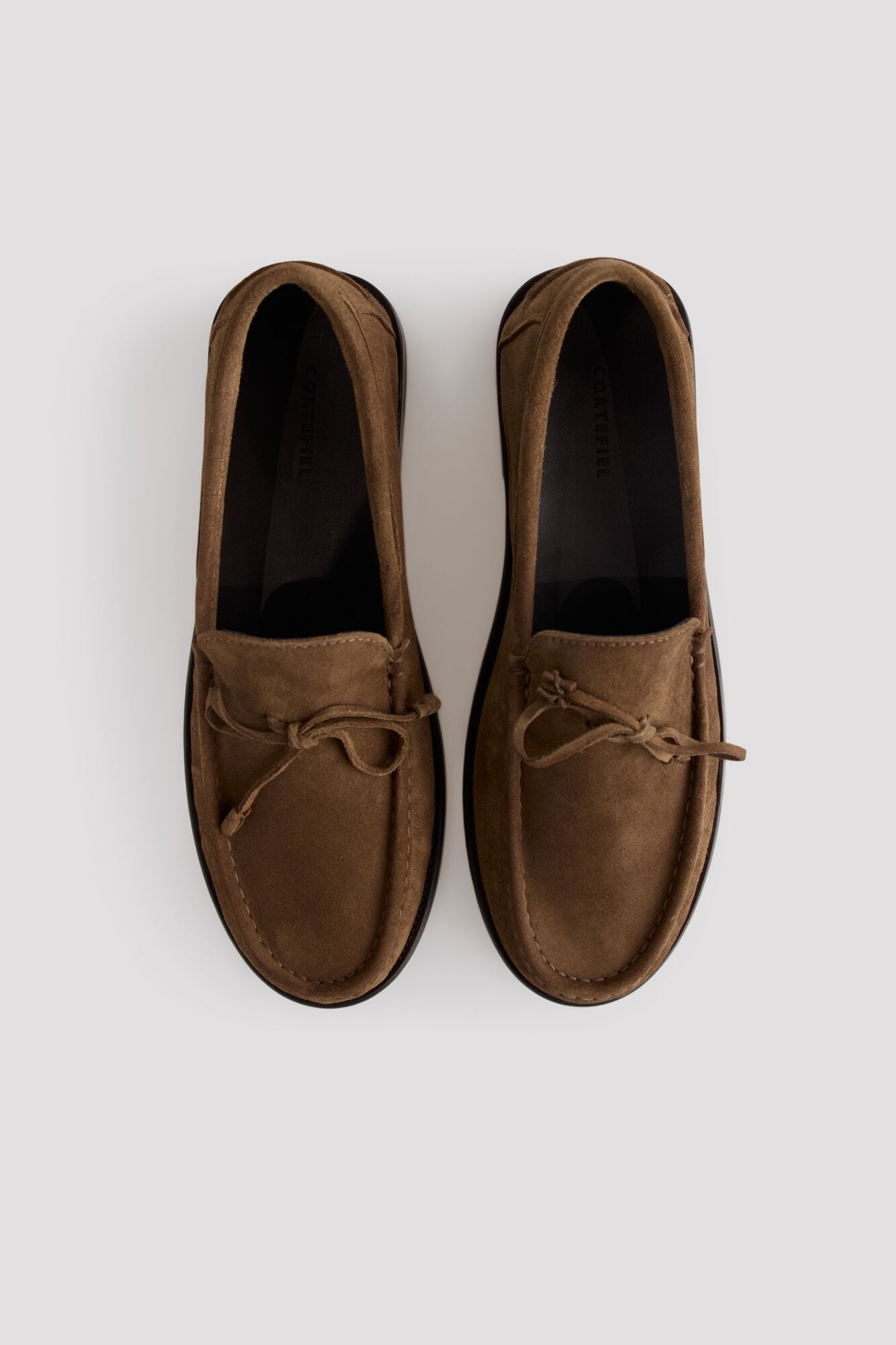 Cortefiel Mocassim em croute com la&ccedil;ada Castanho