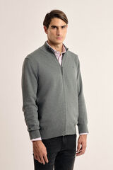 Valecuatro Cardigan Valecuatro cuello mock color gris Gris