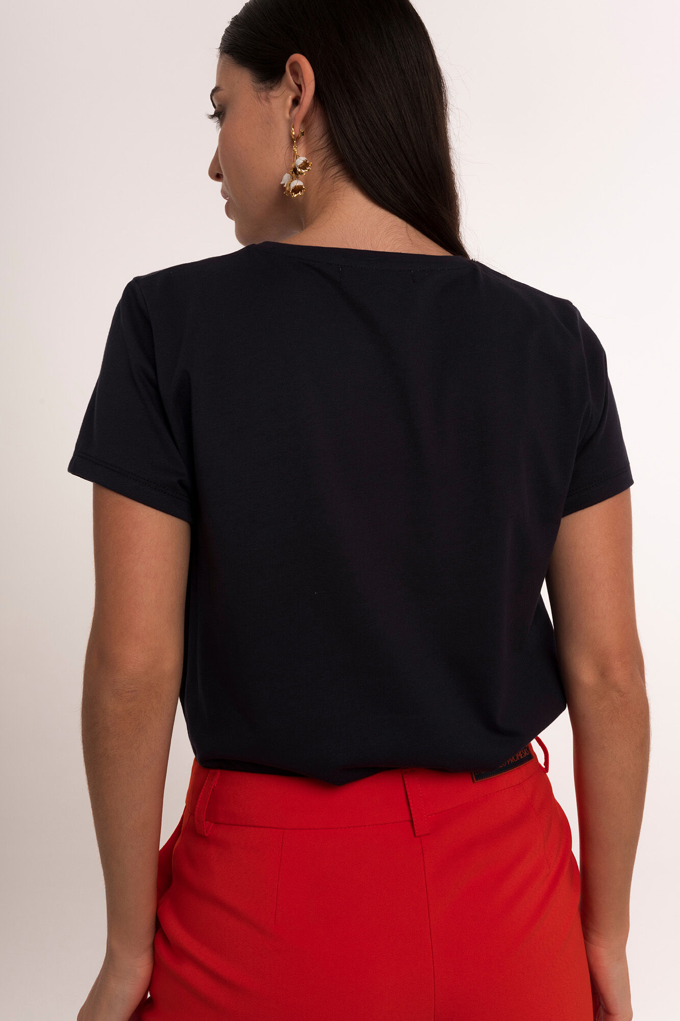 Dolores Promesas Short-sleeved 'Guapa' (Beautiful) T-shirt Navy