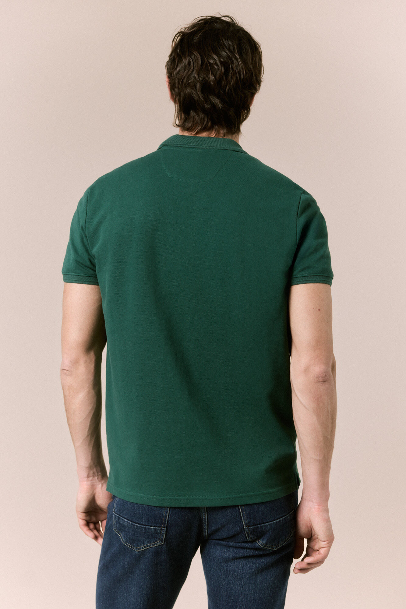 OOTO Polo b&aacute;sico em piqu&eacute; Verde