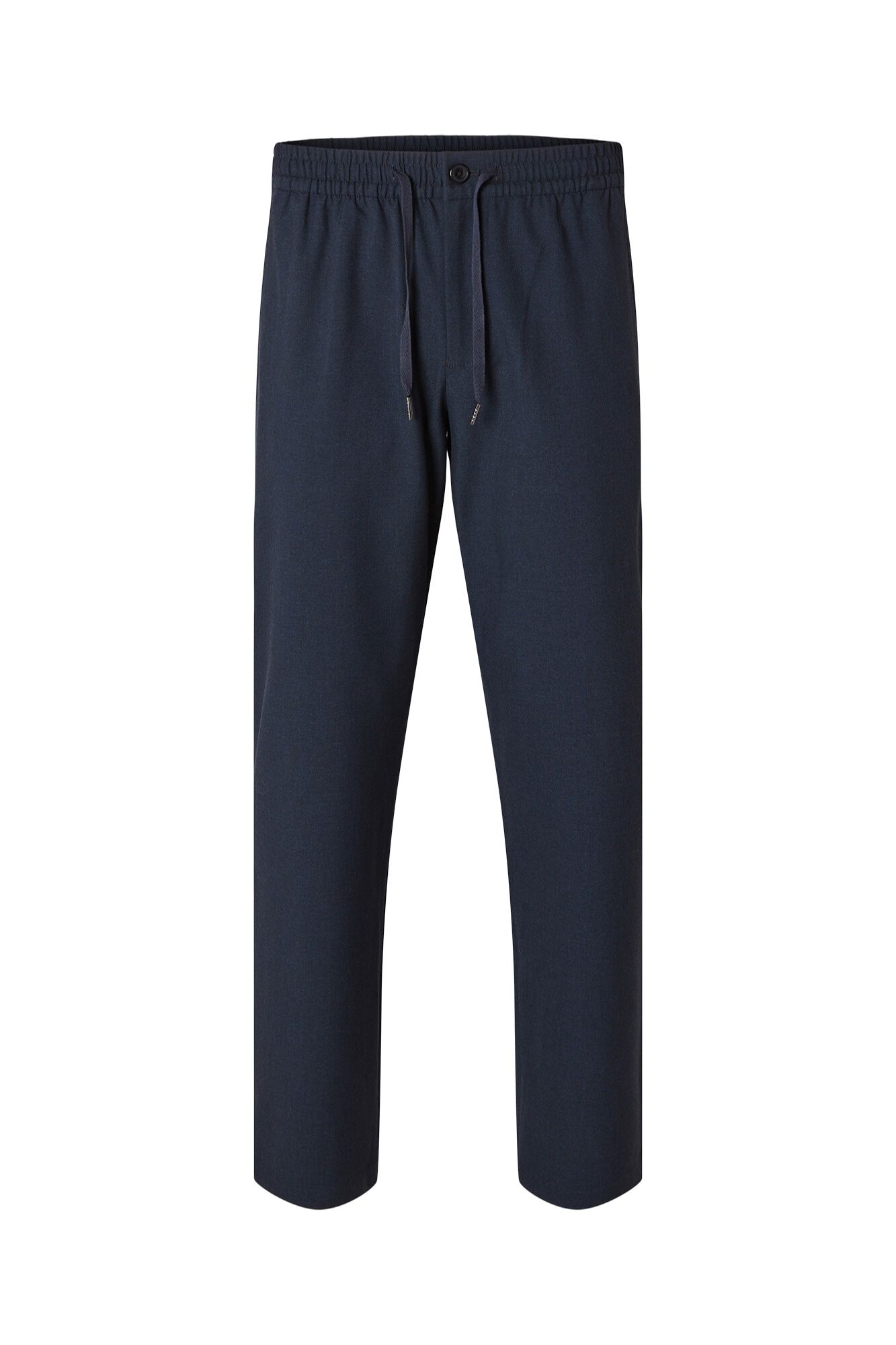 Selected Cal&ccedil;a casuais de perna reta Azul