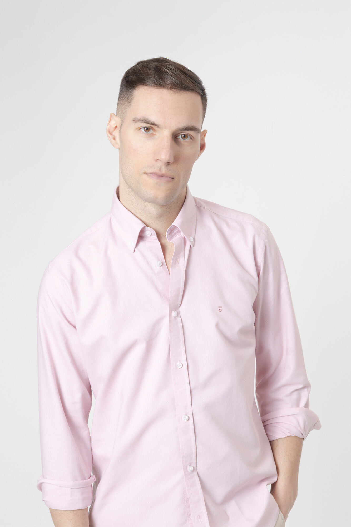 PuroEGO Camisa oxford em algod&atilde;o Subiu
