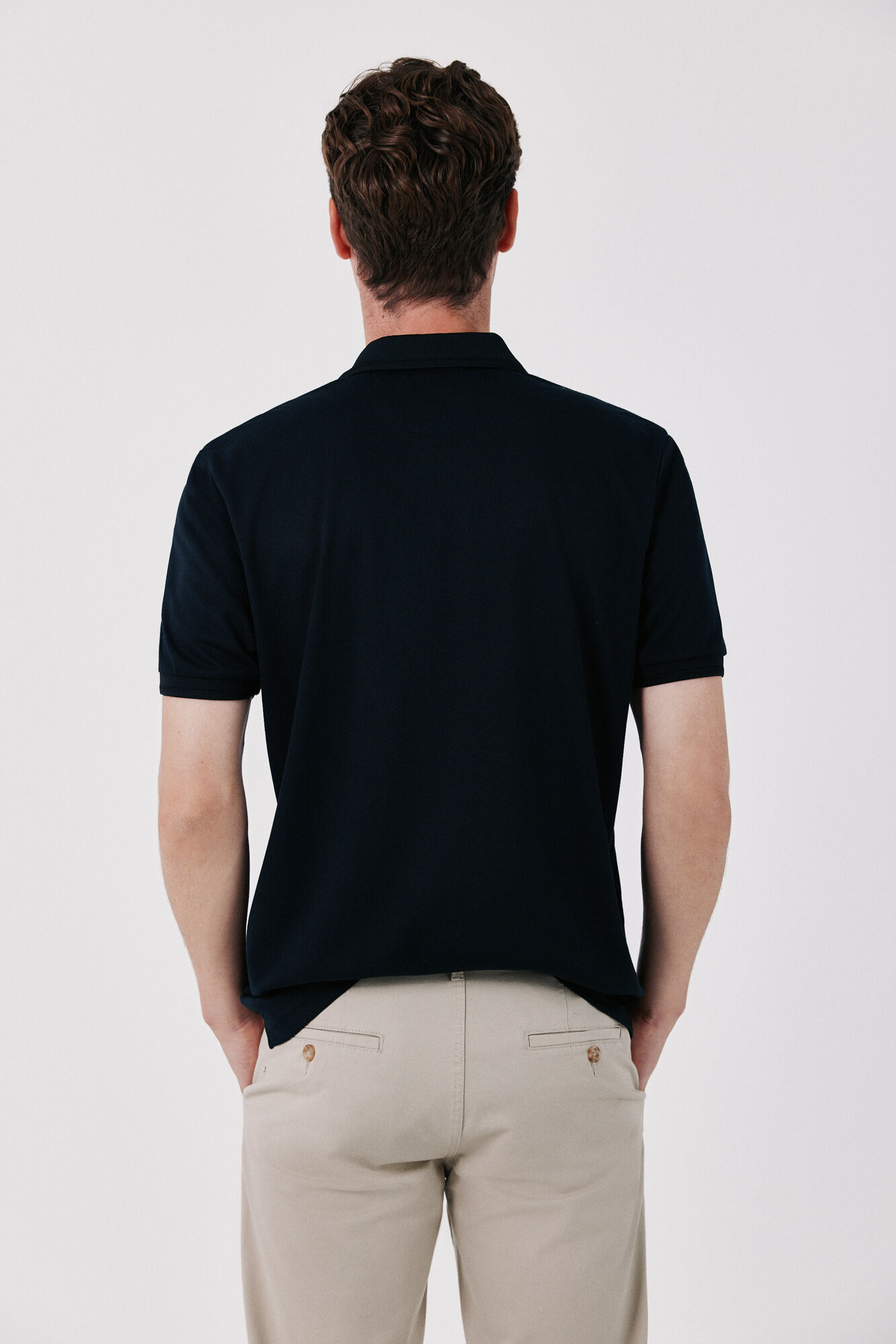 Cortefiel Polo COOLMAX&reg; piqu&eacute; Negro