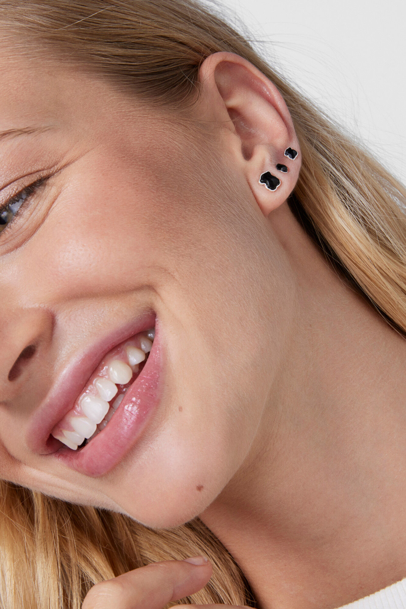 Tous Pendientes de plata New Color Gris