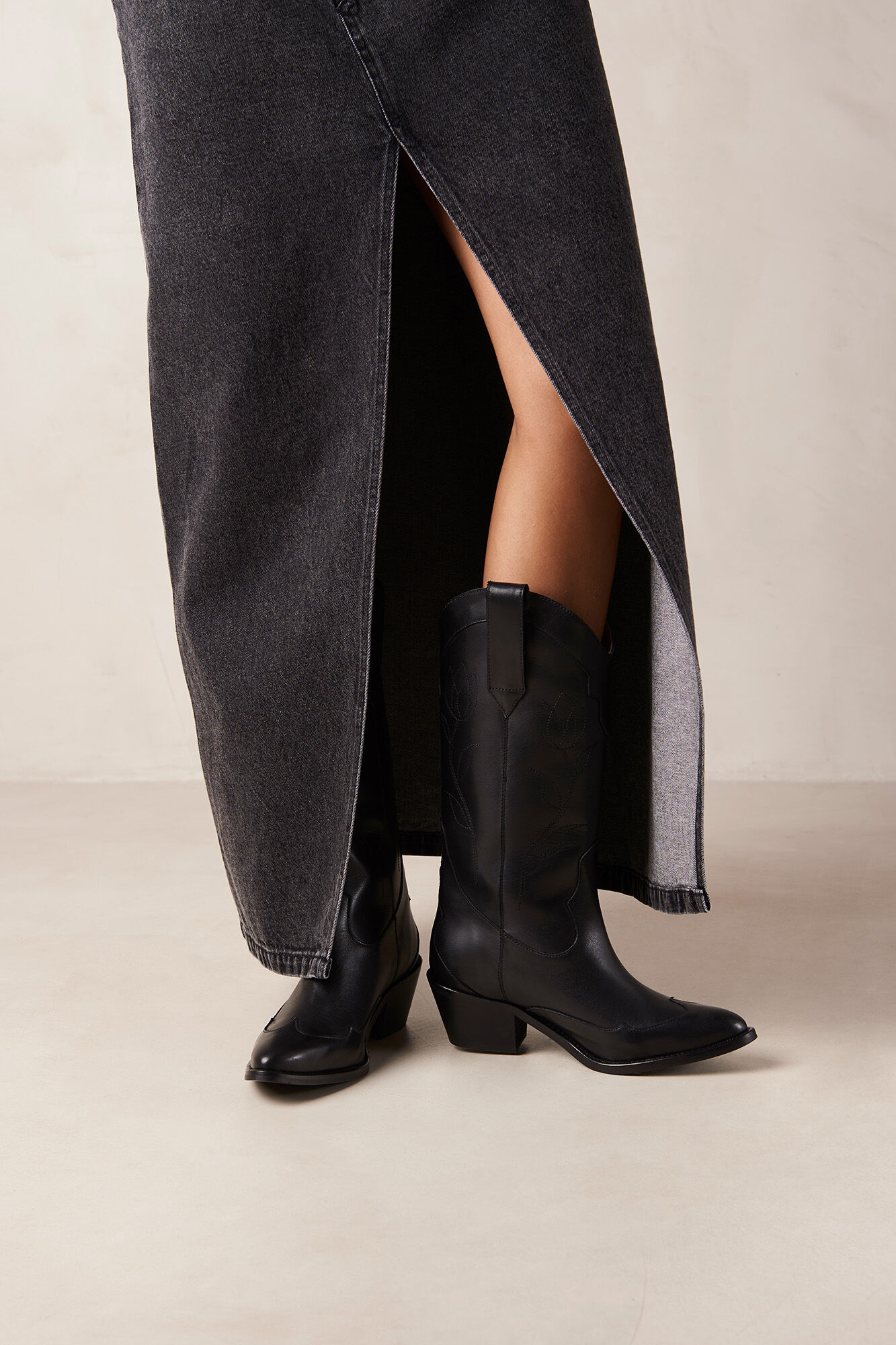 Alohas Botas de pele Liberty Preto