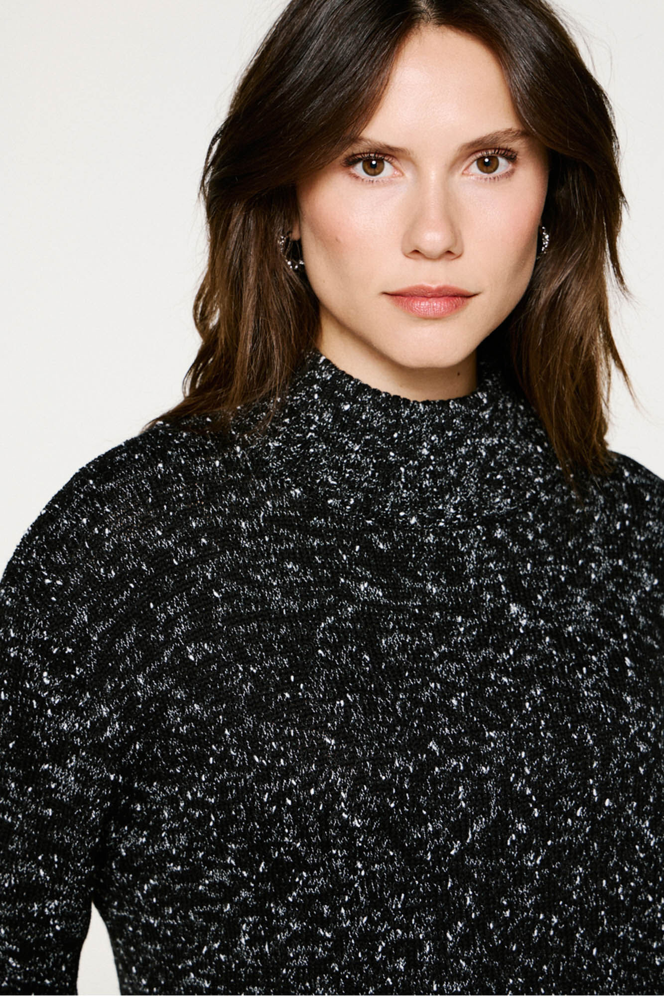 Selected Jersey cuello alto algod&oacute;n org&aacute;nico