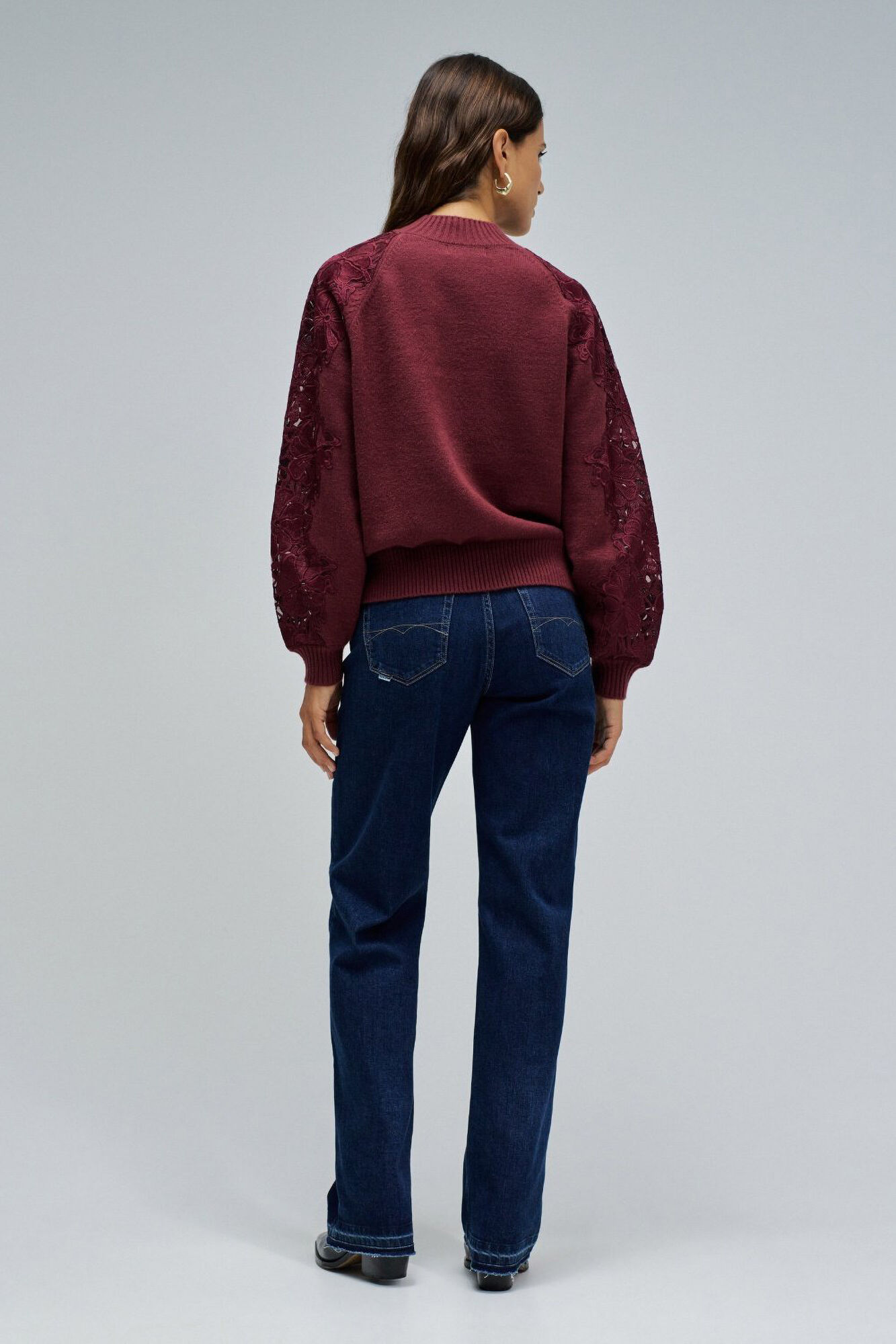 Salsa Jeans Camisola de malha com renda Granada