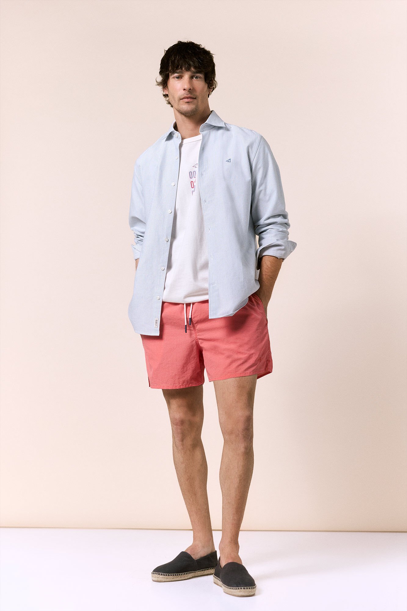 OOTO Fato de banho estampado liso OOTO