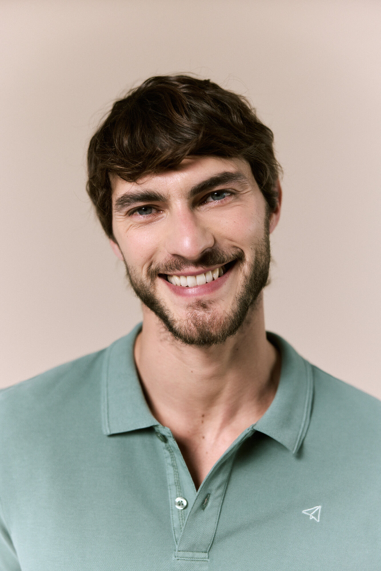 OOTO Polo b&aacute;sico em piqu&eacute; lavado Verde