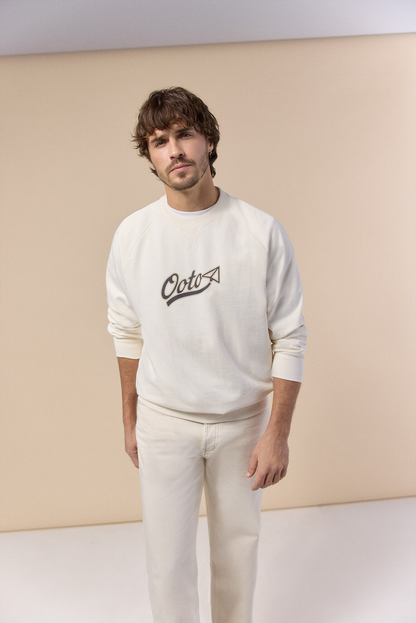 OOTO Logo round neck sweatshirt