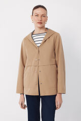 Cortefiel Parka revers&iacute;vel water repellent Castanho