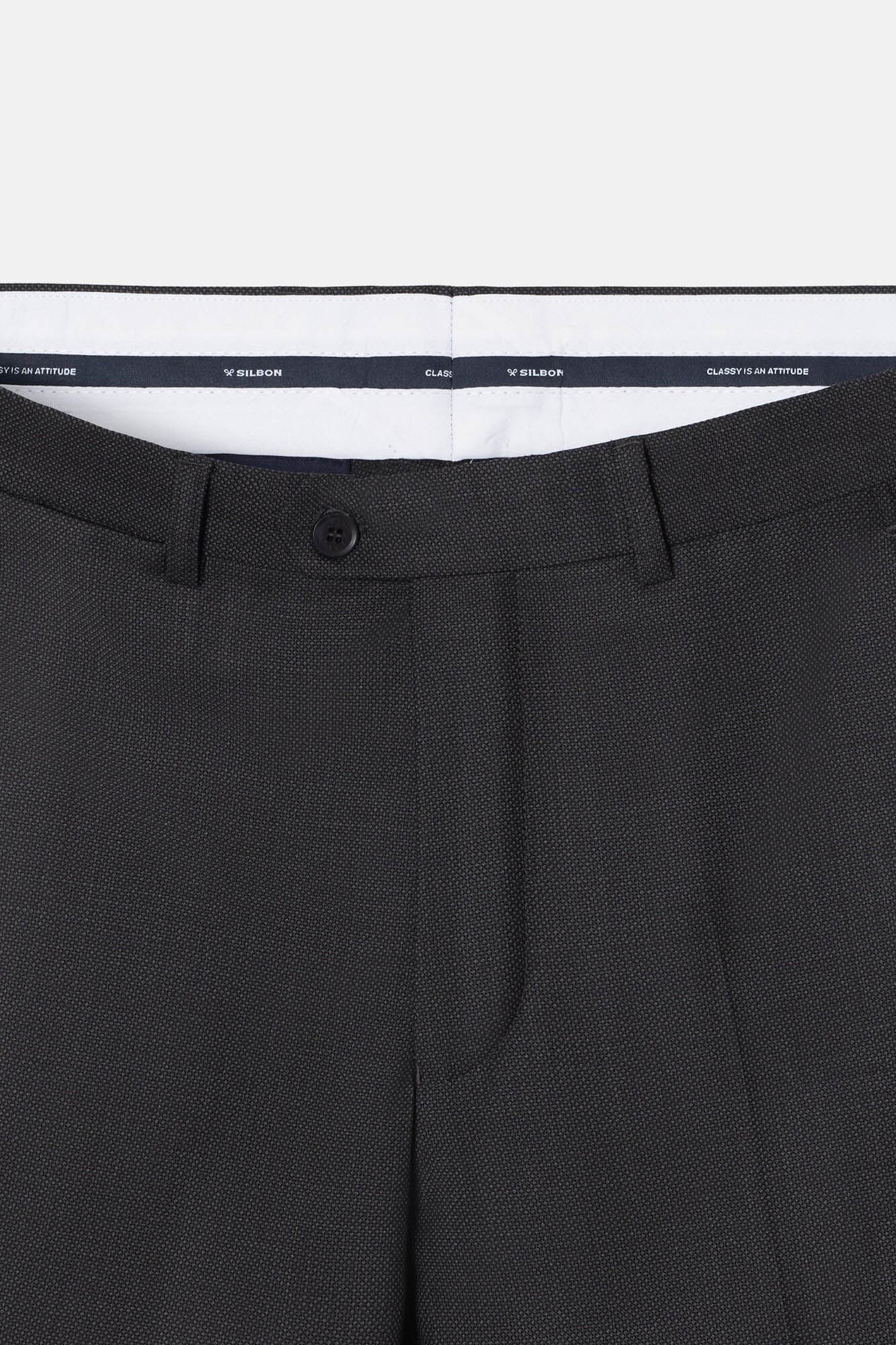 Silbon Cal&ccedil;a de terno olho de p&aacute;ssaro  Cinzento